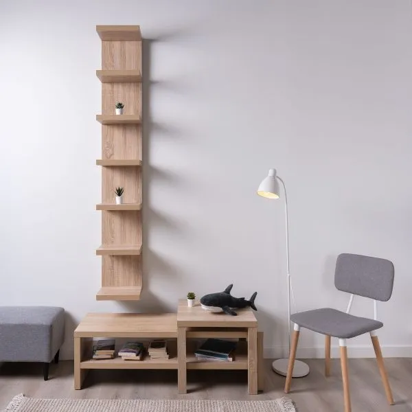 S00784 Фора 190Е полка настенная 30х189х27, дуб беленый