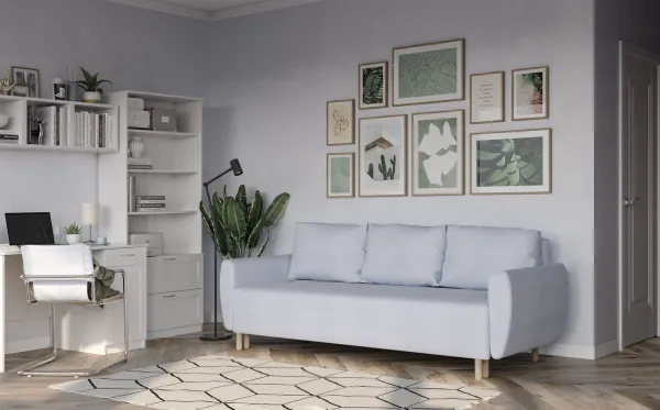 Диван-кровать Тулисия Twist 17 (pastel blue)