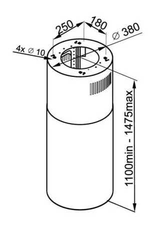 Кухонная вытяжка MAUNFELD Lee Push 39 Нержавеющая сталь