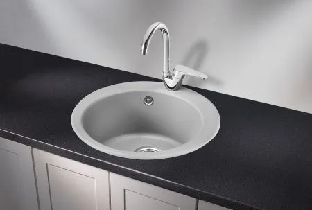 4801, АЛЮМИНИУМ, кухонная мойка, кварц