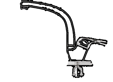 2024, ЧЁРНЫЙ, СМЕСИТЕЛЬ КУХОННЫЙ