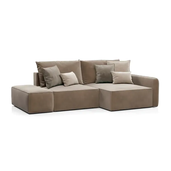 ПОРТЛЕНД Диван угловой с банкеткой бежевый ПОРТЛЕНД Диван угловой с банкеткой бежевый