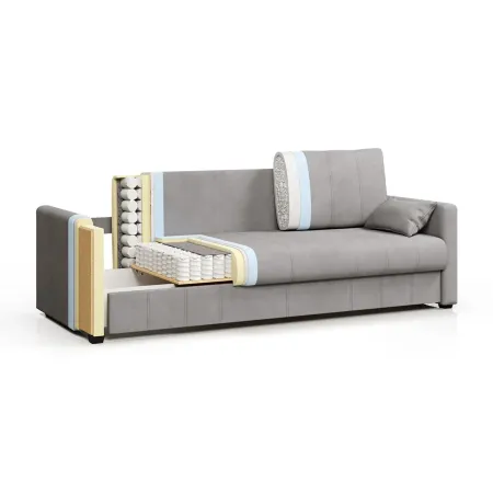 РИМИНИ Диван прямой мятный