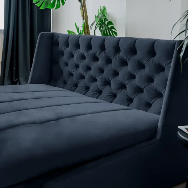 РИЧМОНД Складная кровать темно-синяя, 160