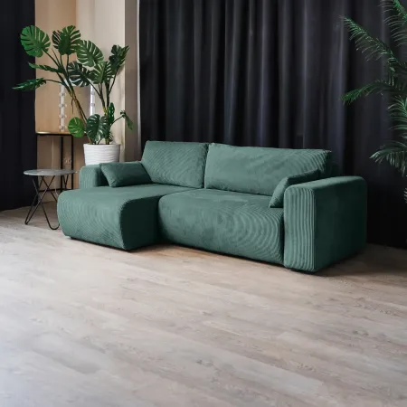 ДОЛГОЖДАННЫЙ ОТПУСК Диван угловой, изумрудный