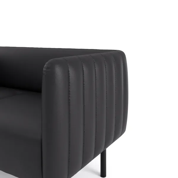 РИО Диван прямой черный