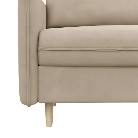 СКАНДИ Диван тканевый прямой бежевый