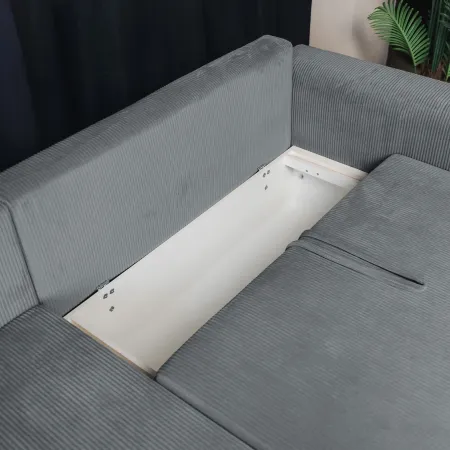 ДОЛГОЖДАННЫЙ ОТПУСК Диван угловой, серый