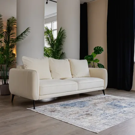 СЧАСТЛИВЫЙ ДЕНЬ Диван прямой, молочный