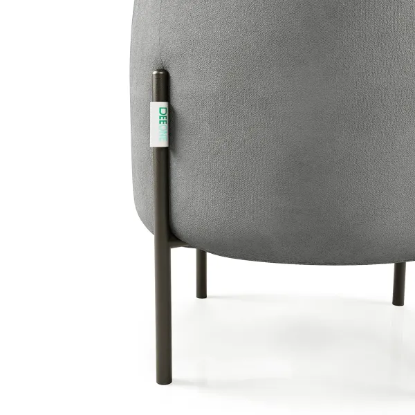 Маленькая радость Пуф круглый на ножках, светло-серый Маленькая радость Пуф круглый на ножках, светло-серый