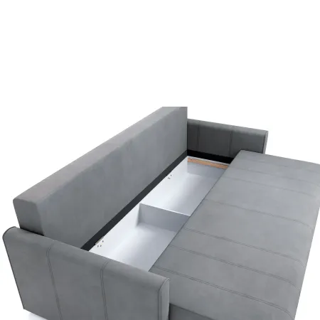 РИМИНИ Диван прямой светло-серый