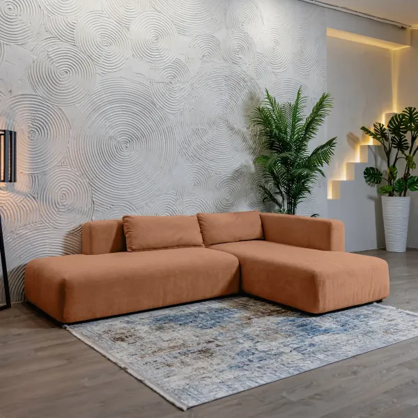 НОВЫЕ ЭМОЦИИ Диван угловой, терракотовый НОВЫЕ ЭМОЦИИ Диван угловой, терракотовый