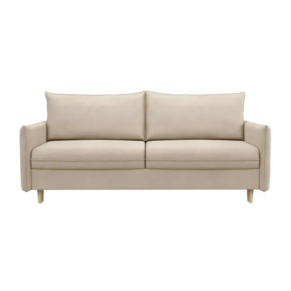 СКАНДИ Диван тканевый прямой бежевый