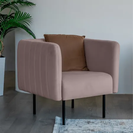 РИО Кресло тканевое розовое РИО Кресло тканевое розовое