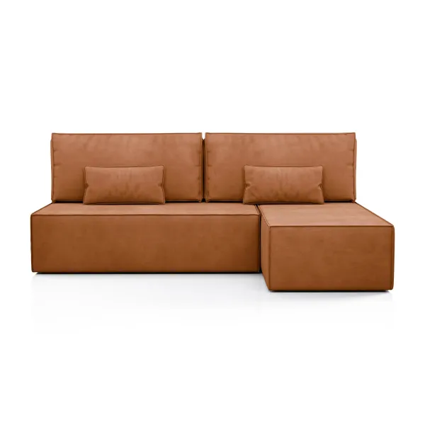 КОРСО ЛАЙТ Диван угловой, терракотовый