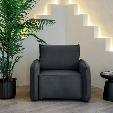 ПОРТЛЕНД Кресло-кровать серое