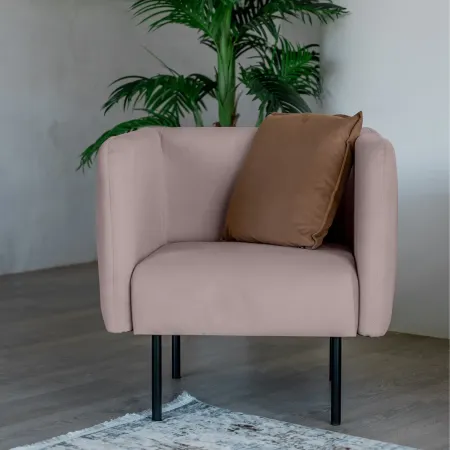 РИО Кресло тканевое розовое РИО Кресло тканевое розовое