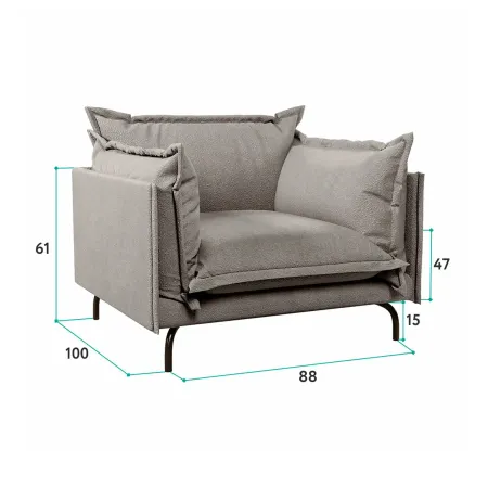 Облако комфорта Кресло, галечный серый Облако комфорта Кресло, галечный серый