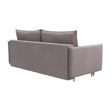 СКАНДИ Диван тканевый прямой розовый