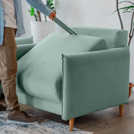 ЛУЧШИЙ ДРУГ Кресло-кровать мятное