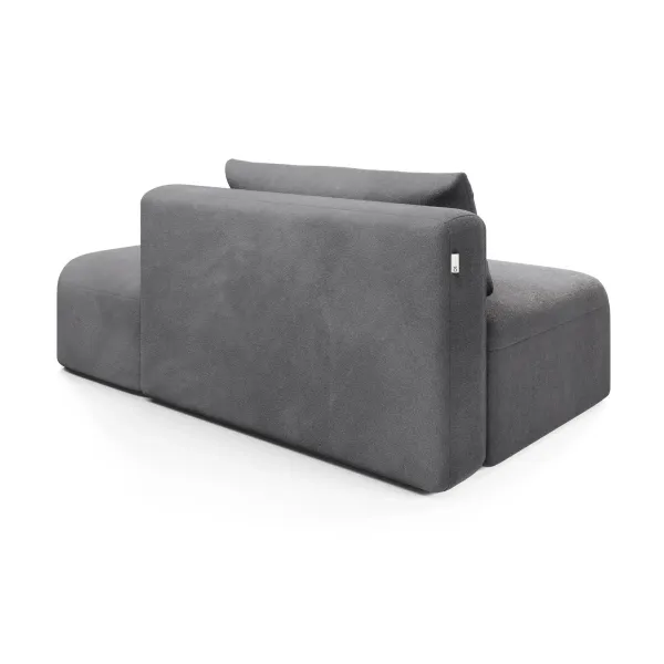 НОВЫЕ ЭМОЦИИ МИНИ Диван прямой, серый, угол правый