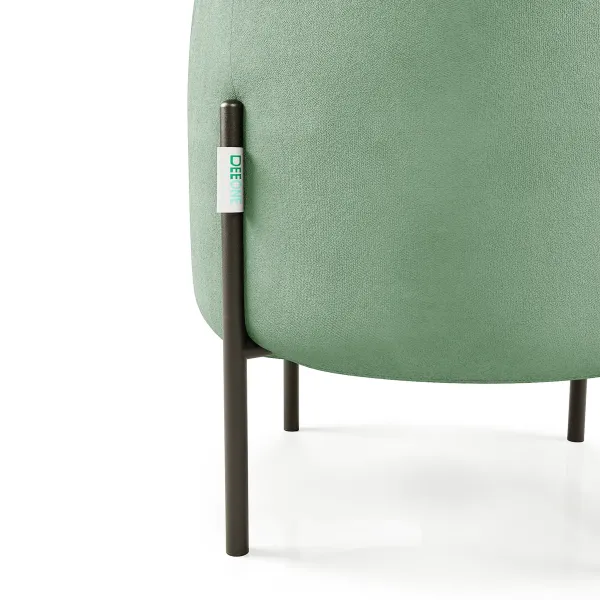 Маленькая радость Пуф круглый на ножках, мятный