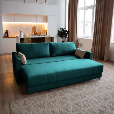 РИМИНИ Диван прямой изумрудный