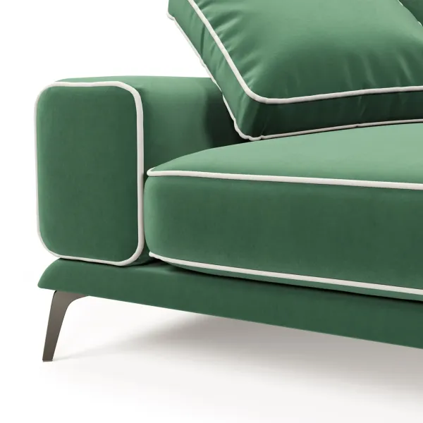 Солнечное побережье Диван угловой, зеленый Солнечное побережье Диван угловой, зеленый