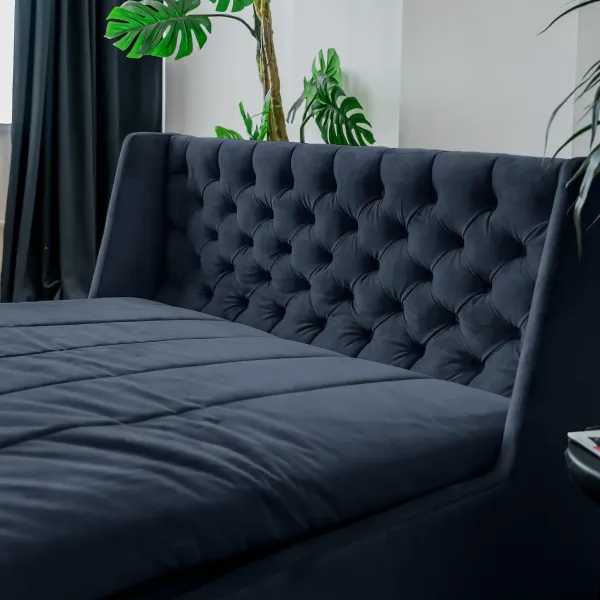 РИЧМОНД Складная кровать темно-синяя, 200