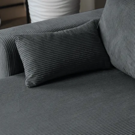 ДОЛГОЖДАННЫЙ ОТПУСК Диван угловой, графитовый