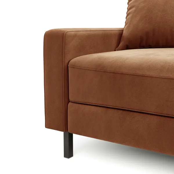 Хорошее настроение Диван прямой, медно-коричневый Хорошее настроение Диван прямой, медно-коричневый