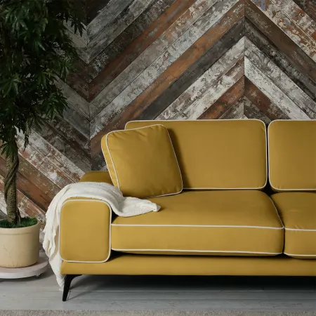 Солнечное побережье Диван прямой, медово-желтый