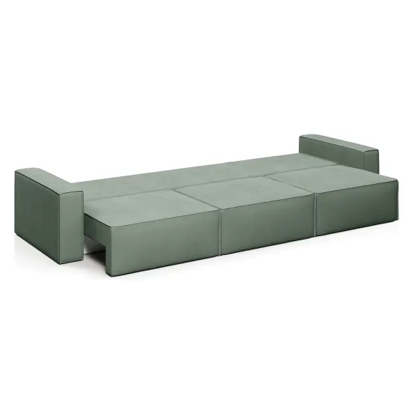 КОРСО XL Диван тканевый прямой темно-зеленый