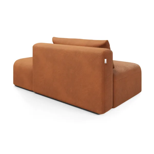 НОВЫЕ ЭМОЦИИ МИНИ Диван прямой, терракотовый, угол правый