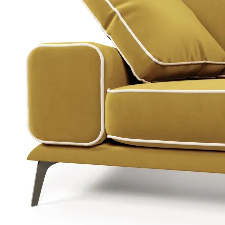 Солнечное побережье Диван прямой, медово-желтый