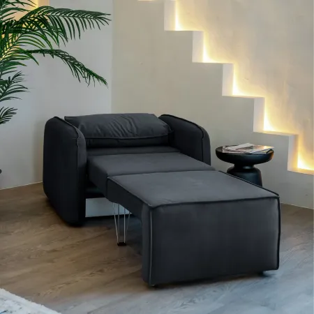 ПОРТЛЕНД Кресло-кровать серое