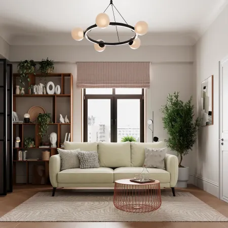 СЧАСТЛИВЫЙ ДЕНЬ Диван прямой, молочный