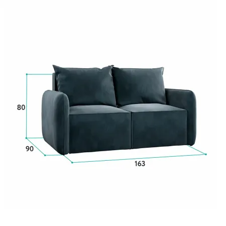 ПОРТЛЕНД МИНИ Диван прямой синий