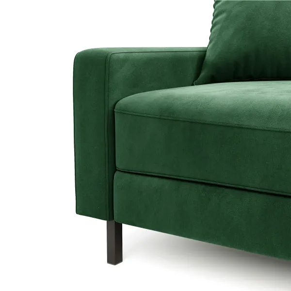 Хорошее настроение Диван прямой, лиственно-зеленый Хорошее настроение Диван прямой, лиственно-зеленый