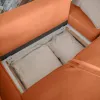 ПОРТЛЕНД Диван прямой с банкеткой терракотовый