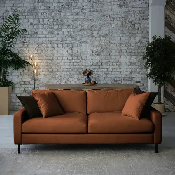 Хорошее настроение Диван прямой, медно-коричневый Хорошее настроение Диван прямой, медно-коричневый