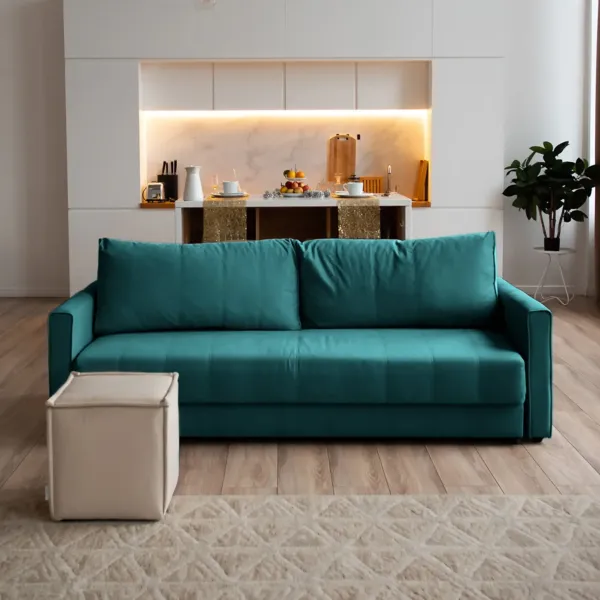 РИМИНИ Диван прямой изумрудный