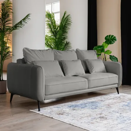 СЧАСТЛИВЫЙ ДЕНЬ Диван прямой, серый