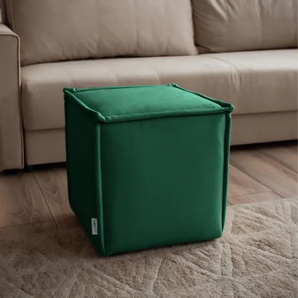 Маленькая радость Пуф квадратный зеленый