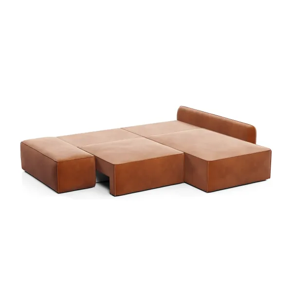 ПОРТЛЕНД Диван угловой с банкеткой терракотовый ПОРТЛЕНД Диван угловой с банкеткой терракотовый