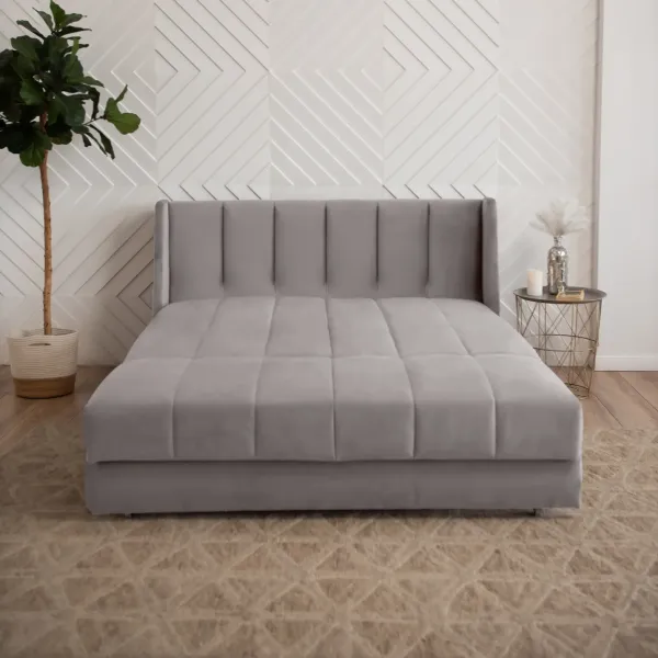 ВЕНЕЦИЯ Складная кровать серо-бежевая, 145