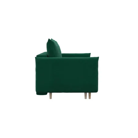 СКАНДИ Диван тканевый прямой изумрудный