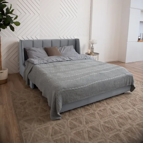 ВЕНЕЦИЯ Складная кровать светло-серая, 125