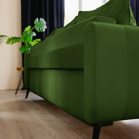 СЧАСТЛИВЫЙ ДЕНЬ Диван прямой, темно-оливковый